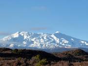 View of Mt. Ruapehu with Whakapapa ski area