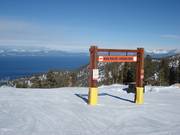 Signage in the Heavenly ski area