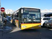 Buses run to the valley stations at Flumserberg.