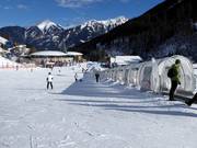 Huge practice area in the Angertal ski center