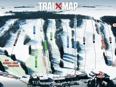 Trail map Holiday Mountain (MB)