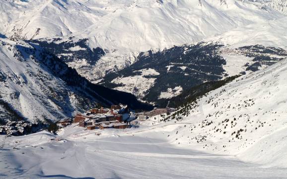 Biggest height difference in the Isère Valley – ski resort Les Arcs/Peisey-Vallandry (Paradiski)