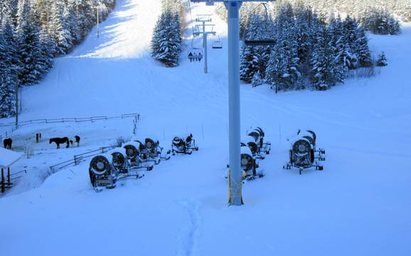 Snow reliability Interior Plateau – Snow reliability Sun Peaks