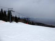 View from the highest point in the Le Massif de Charlevoix ski area