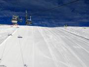 Excellent slope grooming in the Schwemmalm ski area