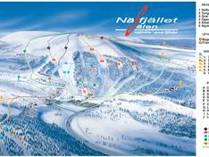 Trail map Näsfjället i Sälen