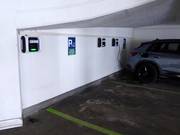 E-charging station in the parking garage