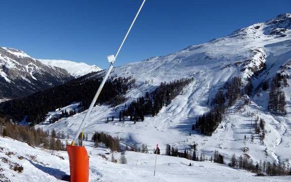 Snow reliability Tambogruppe – Snow reliability Splügen – Tambo