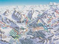 Trail map Saas-Fee