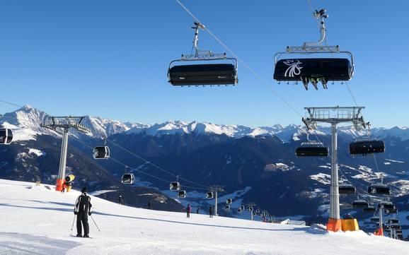 Biggest ski resort in the Rieserferner Group – ski resort Kronplatz (Plan de Corones)