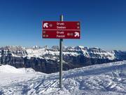 Good signage in the ski area