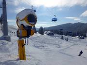 Snowmaker at the Zeigerbahn
