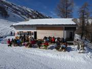 Grill bar at the valley station of the Bodmenstafel chairlift