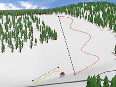 Trail map Hodonín u Kunštátu