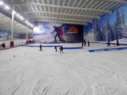 Practice slope with conveyor belts for the kids