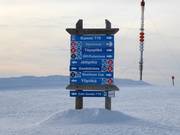 Signage at the summit