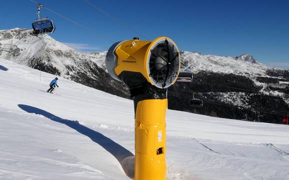 Snow reliability Val d’Ultimo (Ultental) – Snow reliability Schwemmalm