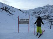Very steep slope Kletterwand (here without grooming)