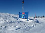 Slope signage in the Ruka ski resort