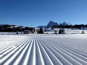 Perfect slope grooming on the Seiser Alm