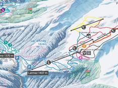 Trail map Evolène
