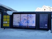 Digital trail map with current operating status in St. Christoph