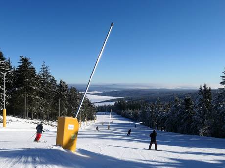 Snow reliability Ore Mountains (Krušné hory) – Snow reliability Klínovec (Keilberg)