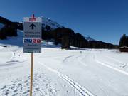 Start of the high-altitude cross-country trail on Hochbrixen