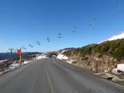 Mountain road to the Mt. Hotham ski area