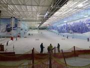 View of the main slope in the ski hall