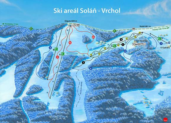 Soláň – Vrchol
