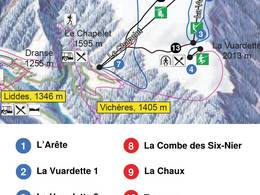 Ski resort Vichères (Liddes)