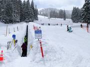 Practice area at the Porcupine conveyor belt