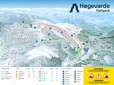Trail map Høgevarde