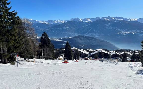 Skiing in Anzère