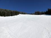 Groomed slope