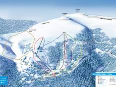 Trail map Valdrôme