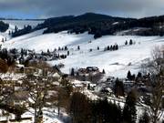 View of Todtnauberg with the slopes at the Stübenwasenlift and Kapellenlift in the background