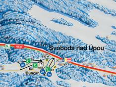 Trail map Svoboda nad Úpou