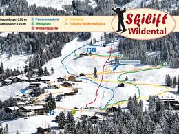 Trail map Wildentallift
