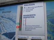 Information board at the valley station