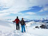 Signposted snow shoe trails