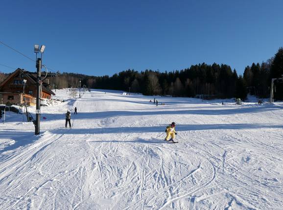 Easy slope at the platter lift