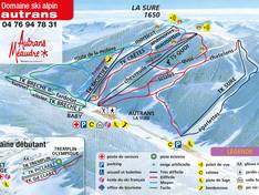 Trail map Autrans – Claret Village