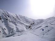 Easy slope Grand Creux in the St Colomban ski area