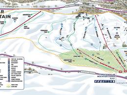 Trail map Dollar Mountain – Sun Valley