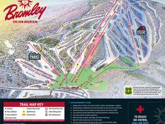 Trail map Bromley Mountain