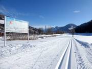 Perfectly groomed cross-country trails in Sillian