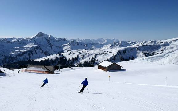 Skiing in the Bregenz Forest Mountains