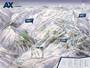 Trail map Ax 3 Domaines – Ax-les-Thermes